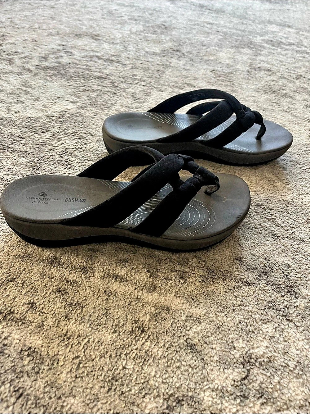Clarks Arla Glison Black Sandals